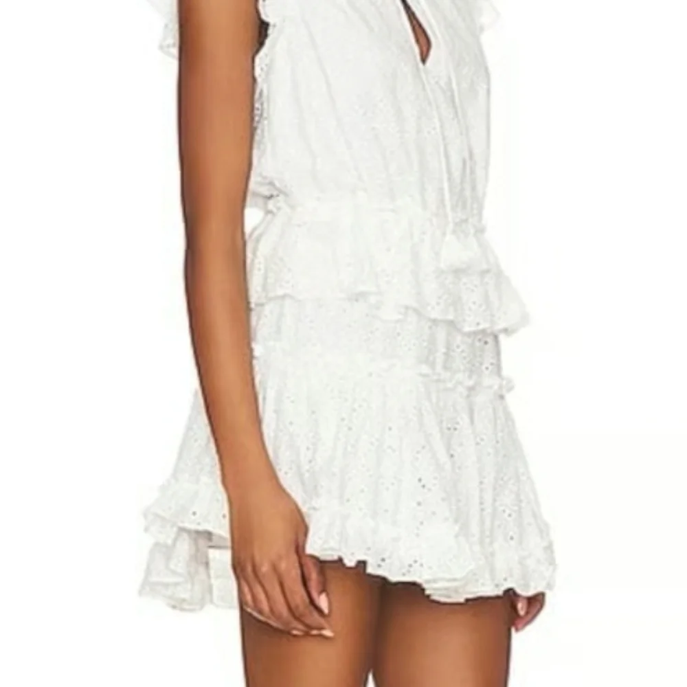 Misa Los Angeles White Ruffle Mini Dress - Picture 6 of 6